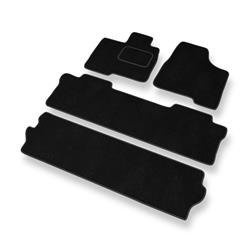 Alfombrillas de velour para Toyota Sienna II (2004-2010) - alfombras para coche - negro - DGS Autodywan