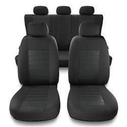 Fundas universales para asientos de coche para BMW 3 E30, E36, E46, E90, F30, G20, G21 (1982-2019) - Auto-Dekor - Modern - MG-2 (gris)