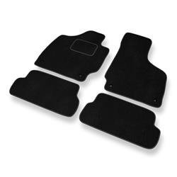 Alfombrillas de velour para Audi TT II 8J (2006-2014) - alfombras para coche - negro - DGS Autodywan