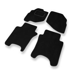 Alfombrillas de velour para Honda City IV (2002-2008) - alfombras para coche - negro - DGS Autodywan