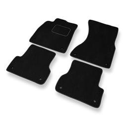 Alfombrillas de velour para Audi A7 I 4G (2010-2017) - alfombras para coche - negro - DGS Autodywan