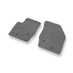 Alfombrillas de velour para Volvo XC90 Q5 (2002-2014) - alfombras para coche - gris - DGS Autodywan