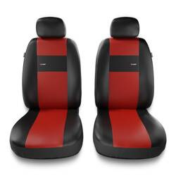 Fundas universales para asientos de coche para Peugeot 508 I, II (2011-....) - Auto-Dekor - X-Line 1+1 - rojo
