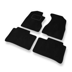 Alfombrillas de velour para Honda CR-V II (2001-2007) - alfombras para coche - negro - DGS Autodywan