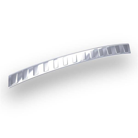 Protector de acero para parachoques trasero para Fiat Tipo II Familiar (5 puertas) - (2016-....) - Croni - Trapecio - plateado (satinado)