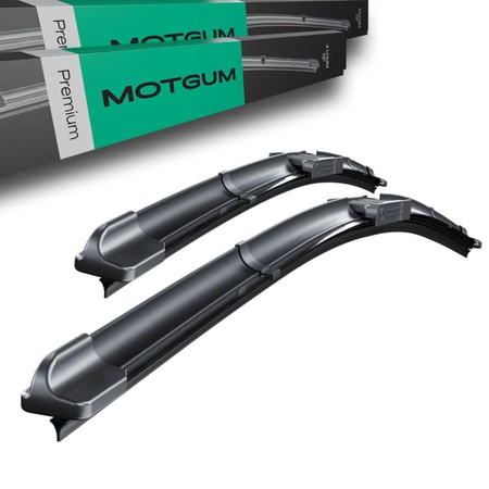 Escobillas limpiaparabrisas para la luna delantera para Daewoo Kalos Hatchback, Berlina (2002-2005) - Motgum - escobillas planas Premium