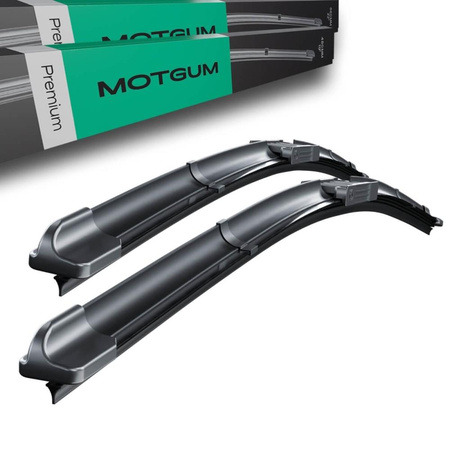 Escobillas limpiaparabrisas para la luna delantera para Ford Focus I Hatchback, Familiar, Berlina (08.1998-05.2005) - Motgum - escobillas planas Premium