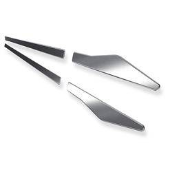 Protectores laterales para Honda Civic X Berlina (5 puertas) - (2017-2021) - Croni - V - plateado (mate)
