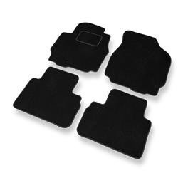 Alfombrillas de velour para Mazda Tribute II (2003-2007) - alfombras para coche - negro - DGS Autodywan