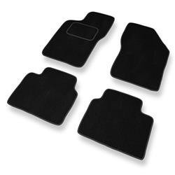 Alfombrillas de velour para Alfa Romeo 155 (1992-1998) - alfombras para coche - negro - DGS Autodywan