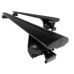 Portaequipajes (baca) de techo para BMW 3 G21 Touring (2020-....) - baca negra para coche - barras para techo de coche - Amos - Boss - Dynamic - railing integrado
