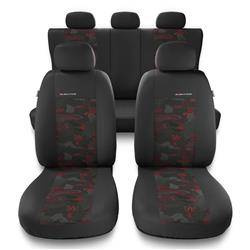 Fundas universales para asientos de coche para Audi A6 C4, C5, C6, C7, C8 (1994-2019) - Auto-Dekor - Elegance - rojo