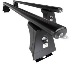 Portaequipajes (baca) de techo para Fiat Ducato IV Furgoneta (2014-....) - baca negra para coche - barras para techo de coche - Amos - β-108 - Aero - puntos de montaje