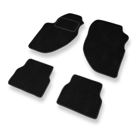 Alfombrillas de velour para Alfa Romeo 166 I (1998-2003) - alfombras para coche - negro - DGS Autodywan