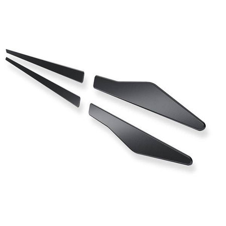 Protectores laterales para Ford Focus III Berlina (4 puertas) - (2011-2018) - Croni - X - negro (piel de naranja)