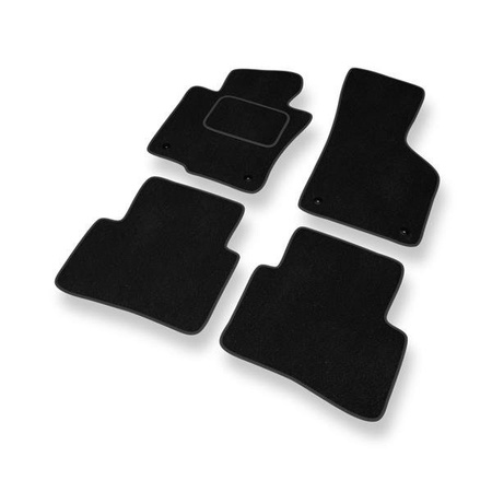 Alfombrillas de velour para Volkswagen Passat B6 (2005-2010) - alfombras para coche - negro - DGS Autodywan