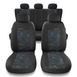 Fundas universales para asientos de coche para Peugeot 508 I, II (2011-....) - Auto-Dekor - Elegance - azul