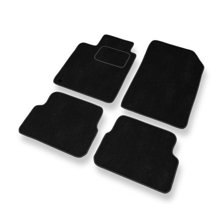 Alfombrillas de velour para Renault Laguna III (2007-2015) - alfombras para coche - negro - DGS Autodywan