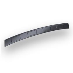 Protector de acero para parachoques trasero para Opel Mokka X SUV (5 puertas) - (2017-2019) - Croni - 4 Trapecio - negro (lámina de carbono)