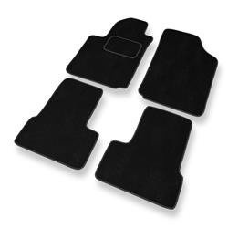 Alfombrillas de velour para Citroen C3 I (2002-2009) - alfombras para coche - negro - DGS Autodywan