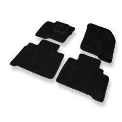 Alfombrillas de velour para Ford S-Max II (2015-2023) - alfombras para coche - negro - DGS Autodywan