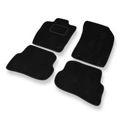 Alfombrillas de velour para Audi A1 I 8X (2010-2018) - alfombras para coche - negro - DGS Autodywan