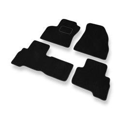 Alfombrillas de velour para Citroen Nemo (2008-2015) - alfombras para coche - negro - DGS Autodywan