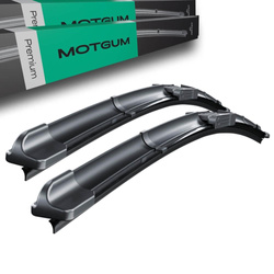Escobillas limpiaparabrisas para la luna delantera para Fiat Seicento Hatchback, Furgonetaeta (03.1998-12.2010) - Motgum - escobillas planas Premium