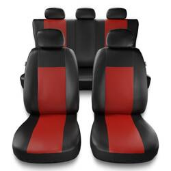 Fundas universales para asientos de coche para Peugeot 508 I, II (2011-....) - Auto-Dekor - Comfort - rojo