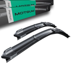 Escobillas limpiaparabrisas para la luna delantera para Renault Megane III Coupé, Sport Tourer, Hatchback, Cabrio, Berlina (11.2008-2016) - Motgum - escobillas planas Premium