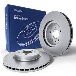 2x Discos de freno para Audi A5 8T Coupé, Cabrio, Sportback (2007-2017) - ventilado - 320mm - Tomex - TX 72-56 (eje delantero)