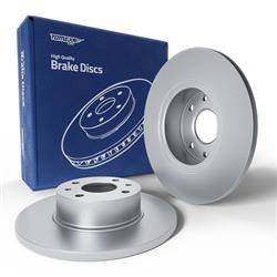 2x Discos de freno para Fiat Croma I Liftback (1985-1996) - lleno - 251,5mm - Tomex - TX 70-89 (eje trasero)