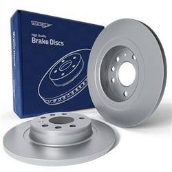 2x Discos de freno para Fiat Croma II Familiar (2005-2011) - lleno - 278mm - Tomex - TX 70-81 (eje trasero)