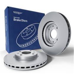 2x Discos de freno para Fiat Idea Monovolumen (2003-2012) - ventilado - 257mm - Tomex - TX 70-56 (eje delantero)