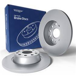 2x Discos de freno para Seat Altea XL Monovolumen (2006-2015) - lleno - 272mm - Tomex - TX 72-45 (eje trasero)