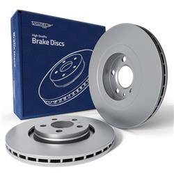 2x Discos de freno para Volkswagen Bora Berlina, Variant (1998-2014) - ventilado - 280mm - Tomex - TX 70-09 (eje delantero)