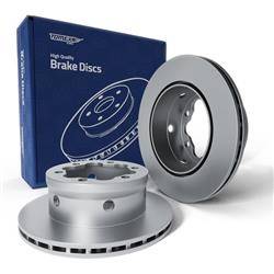 2x Discos de freno para Volkswagen LT II Furgoneta (1996-2006) - ventilado - 285mm - Tomex - TX 70-25 (eje trasero)