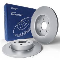 2x Discos de freno para Volvo S40 II Berlina (2004-2012) - lleno - 280mm - Tomex - TX 71-75 (eje trasero)