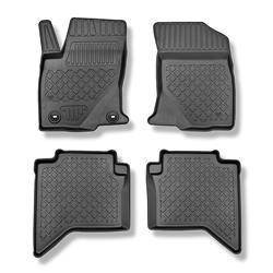 Alfombrillas de TPE para Toyota Hilux VIII Pick-Up (09.2016-....) - alfombras para coche - Aristar - Guardliner - cabina doble