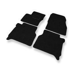 Alfombrillas de fieltro para Ford Transit Connect (5-plazas) (2014-....) - alfombras para coche - negro - DGS Autodywan