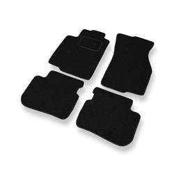 Alfombrillas de fieltro para Mitsubishi Colt V (1996-2004) - alfombras para coche - negro - DGS Autodywan