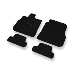 Alfombrillas de fieltro para Mitsubishi Eclipse IV (2006-2011) - alfombras para coche - negro - DGS Autodywan