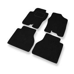 Alfombrillas de fieltro para Nissan Navara D40 (2005-2014) - alfombras para coche - negro - DGS Autodywan