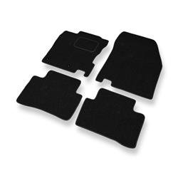 Alfombrillas de fieltro para Nissan Qashqai II (2013-2021) - alfombras para coche - negro - DGS Autodywan