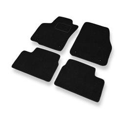 Alfombrillas de fieltro para Opel Astra H (2004-2012) - alfombras para coche - negro - DGS Autodywan