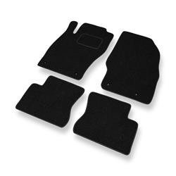 Alfombrillas de fieltro para Opel Corsa D (2006-2014) - alfombras para coche - negro - DGS Autodywan