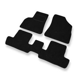 Alfombrillas de fieltro para Peugeot 3008 I (2009-2016) - alfombras para coche - negro - DGS Autodywan