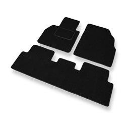 Alfombrillas de fieltro para Renault Scenic II (2003-2009) - alfombras para coche - negro - DGS Autodywan