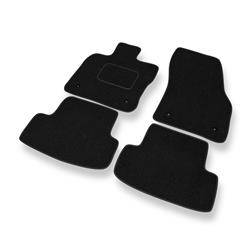 Alfombrillas de fieltro para Skoda Karoq (2017-....) - alfombras para coche - negro - DGS Autodywan