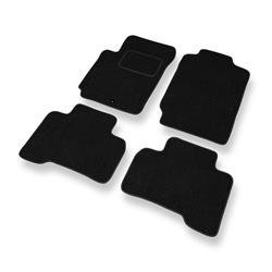 Alfombrillas de fieltro para Suzuki XL7 II (2007-2009) - alfombras para coche - negro - DGS Autodywan